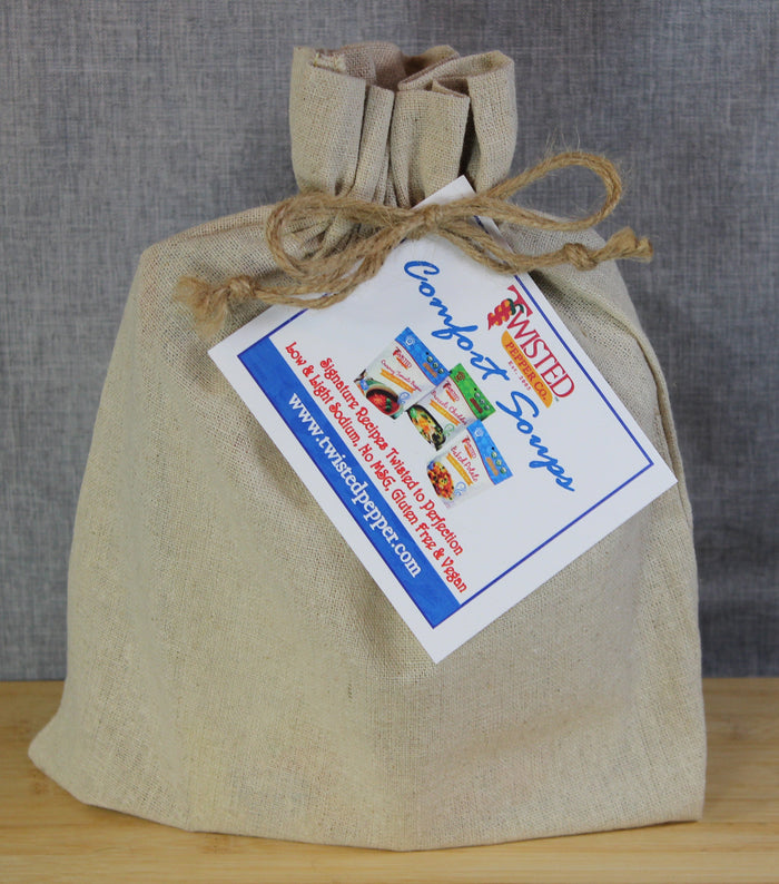 Comfort Soup Collection 3 pack featuring Baked Potato, Broccoli Cheddar, and Creamy Tomato Bisque soups