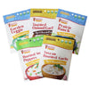5 pack mild gourmet dip mixes including Garden Veggie, Prairie Ranch, Roasted Sweet Peppers, Toasted Onion & Garlic, and Tuscan Garlic flavors