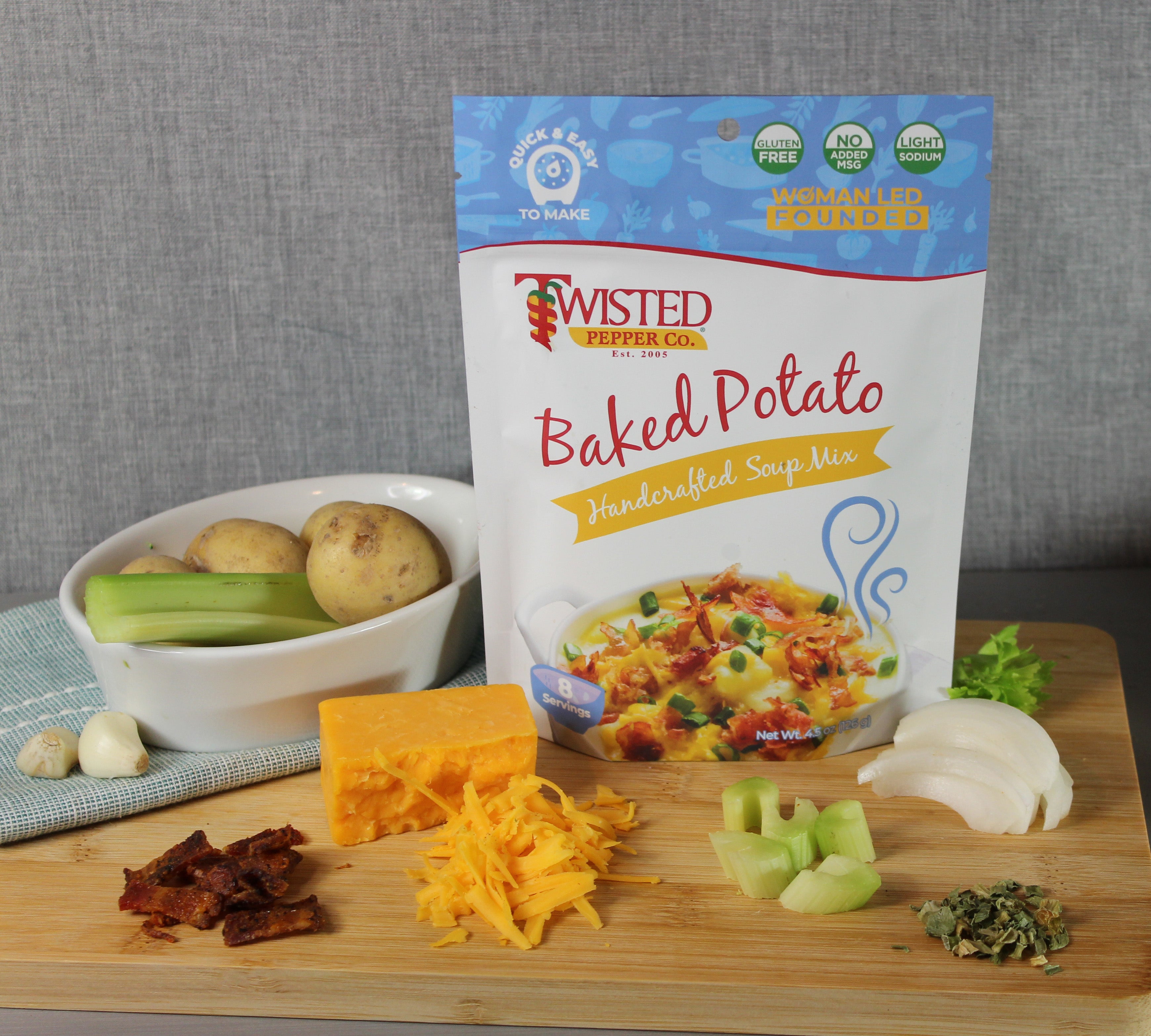 Baked Potato Soup Mix is easy to make in 30 minutes or less. Twisted