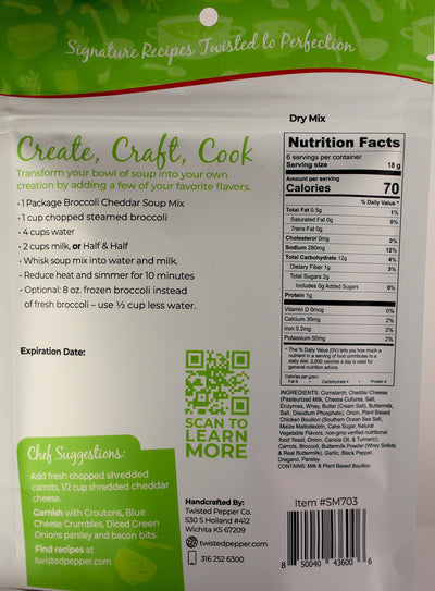 Broccoli Cheddar Dry Soup Mix