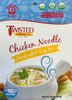 Package of Chicken Noodle Dry Soup Mix with ingredients for homemade chicken noodle soup