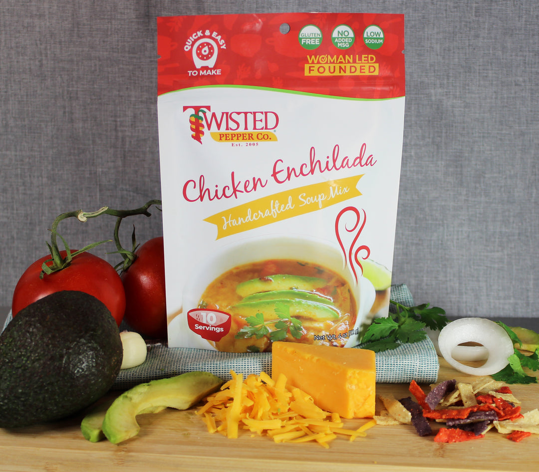Chicken Enchilada Soup Mix easy to make - Twisted Pepper Co.