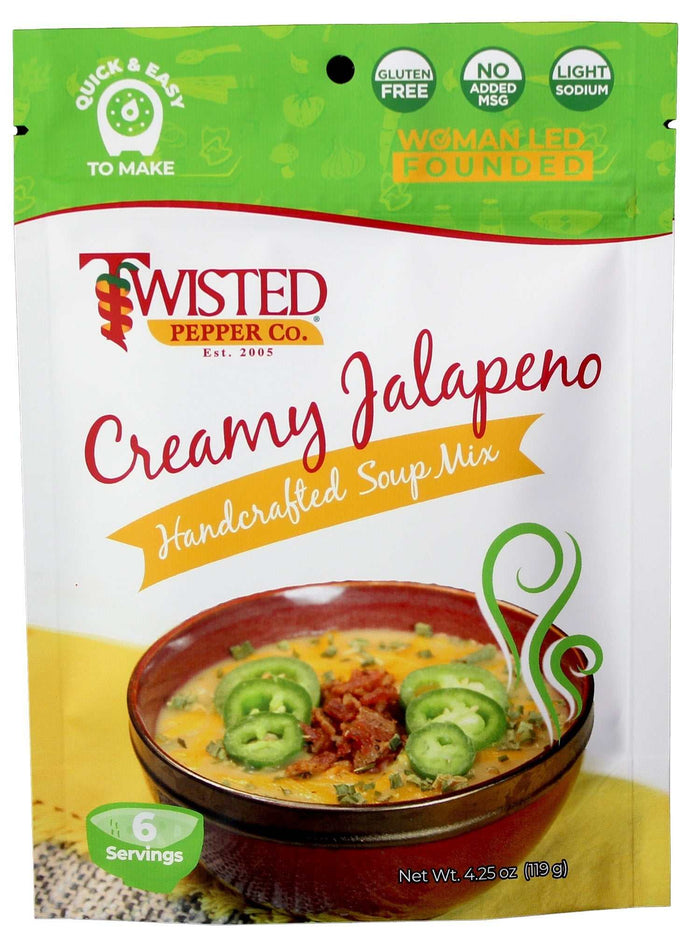 Creamy Jalapeno Soup Mix bowl with toppings like cheese, avocado, and cilantro, rich and thick Southwest style soup