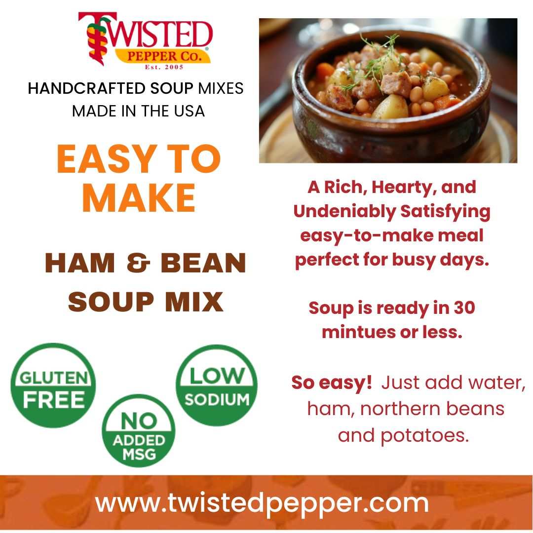 dry soup mix in instant pot Ham & Bean Soup Mix a Hearty, Classic, Easy-To-Make Dry Soup Mix – Twisted Pepper Co