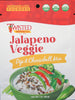 Jalapeno veggie dip and cheeseball mix with colorful veggies in new packaging