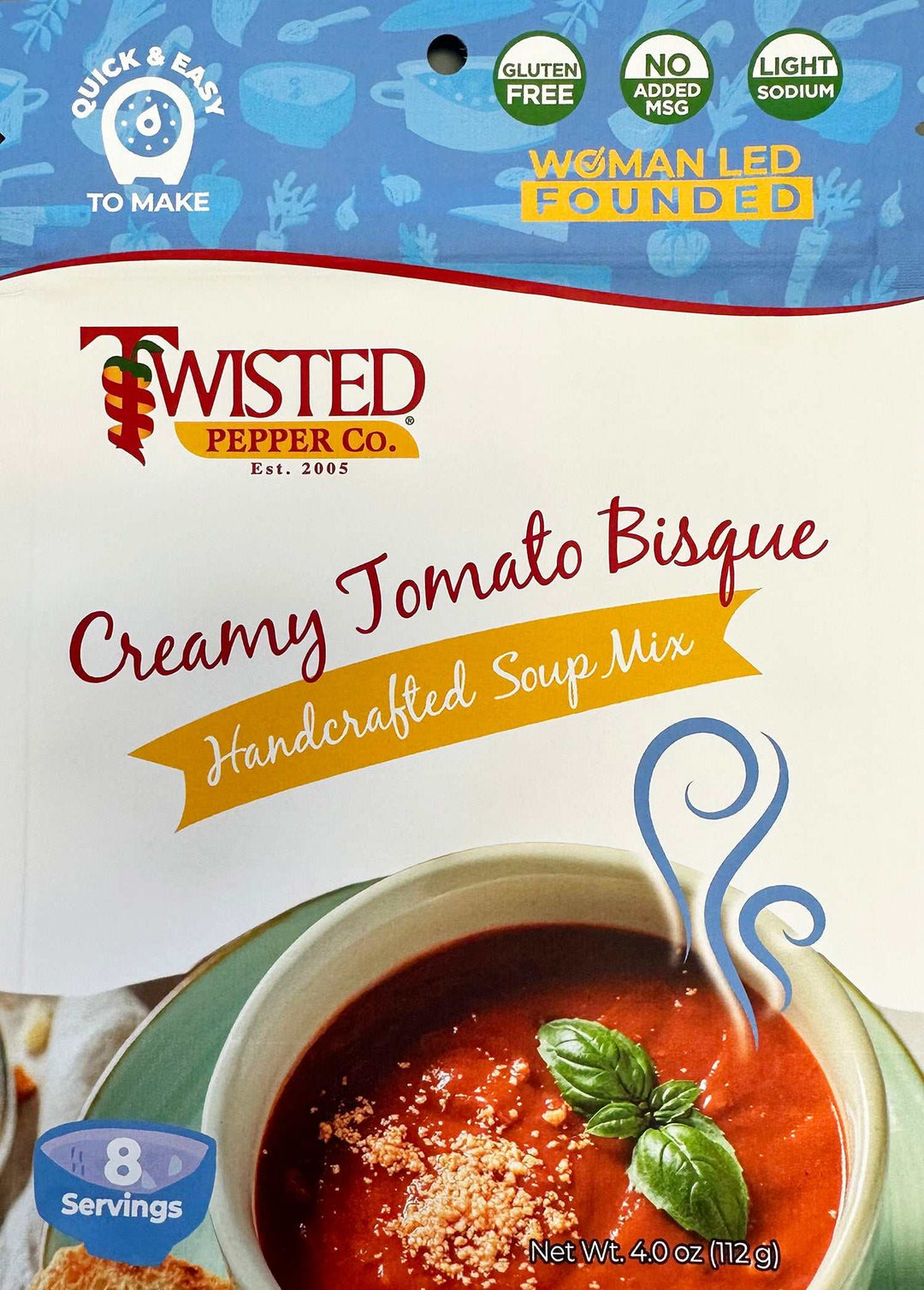Creamy Tomato Bisque Dry Soup Mix, Gluten Free, Light Sodium