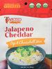 Jalapeno cheddar dip mix packaging with fresh jalapenos and cheddar cheese ingredients