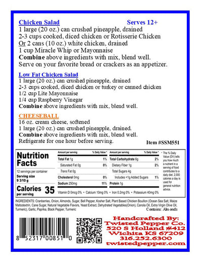 Hawaiian Chicken Salad Seasoning Mix