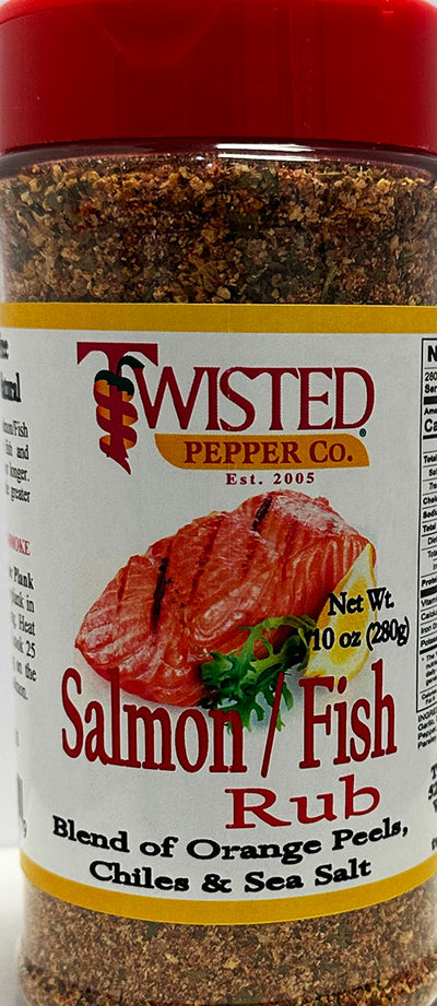 Salmon / Fish Chile Rub Seasoning 10 oz. Jar
