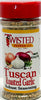 Twisted Pepper Co. Tuscan Roasted Garlic Robust Seasoning 4 oz bottle with garlic, onion, and herbs